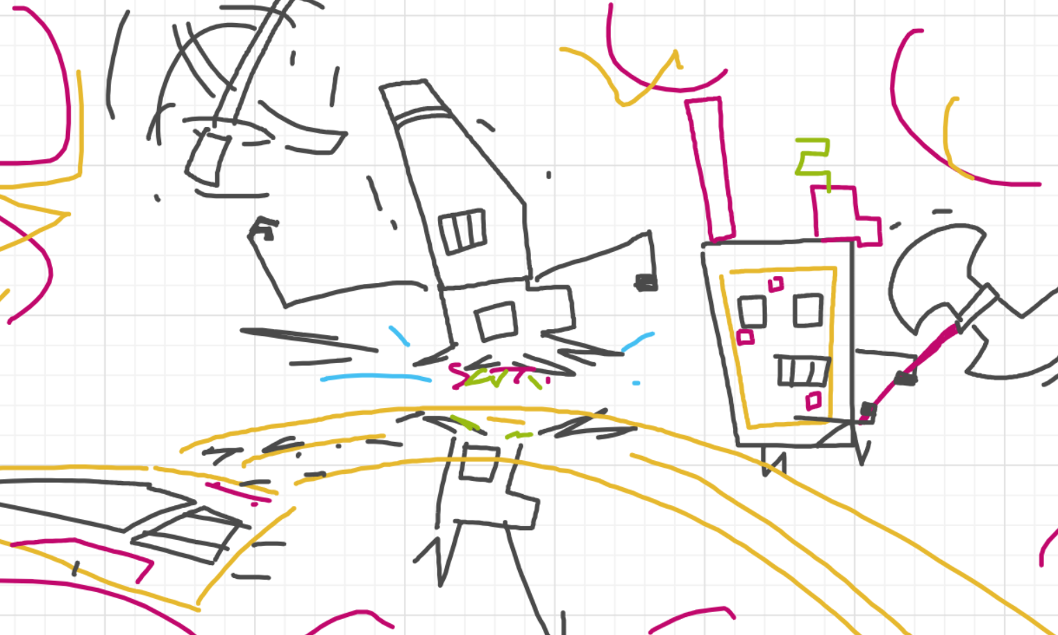 A panel from I've Been Everywhere, Man, episode nine of the Board Boards object show by Furretwalk/WalkingFurret.